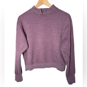 Sundays We Are Sundays Lilac Purple Raglan Sleeve Mock Neck Sweatshirt Sz XS